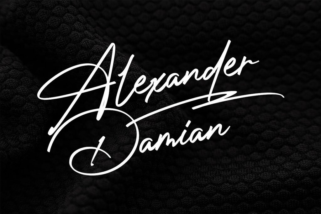 Photograph Signature Logo fonts 