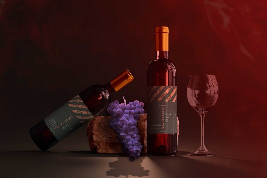 Wine Br 3anding Mockup