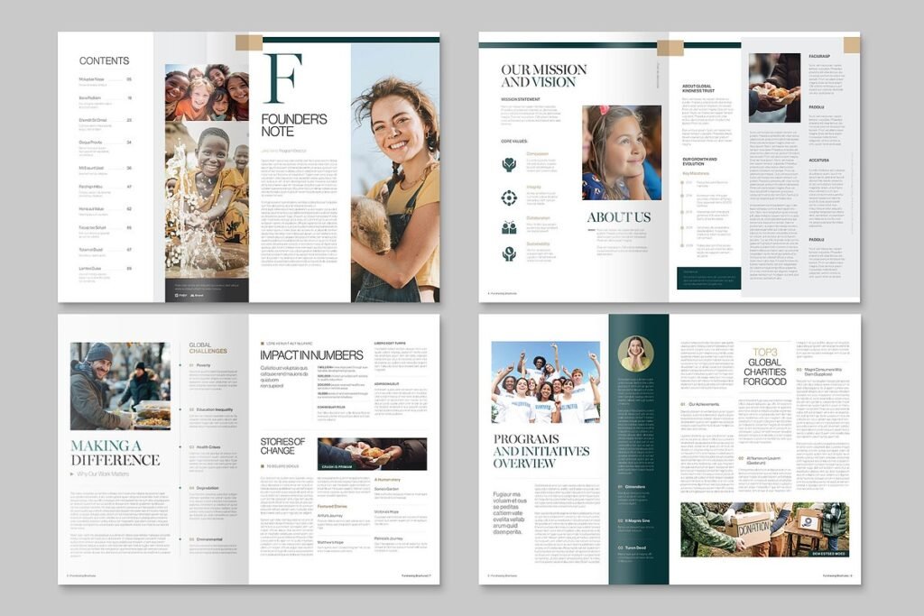 Charity Brochure Template 2