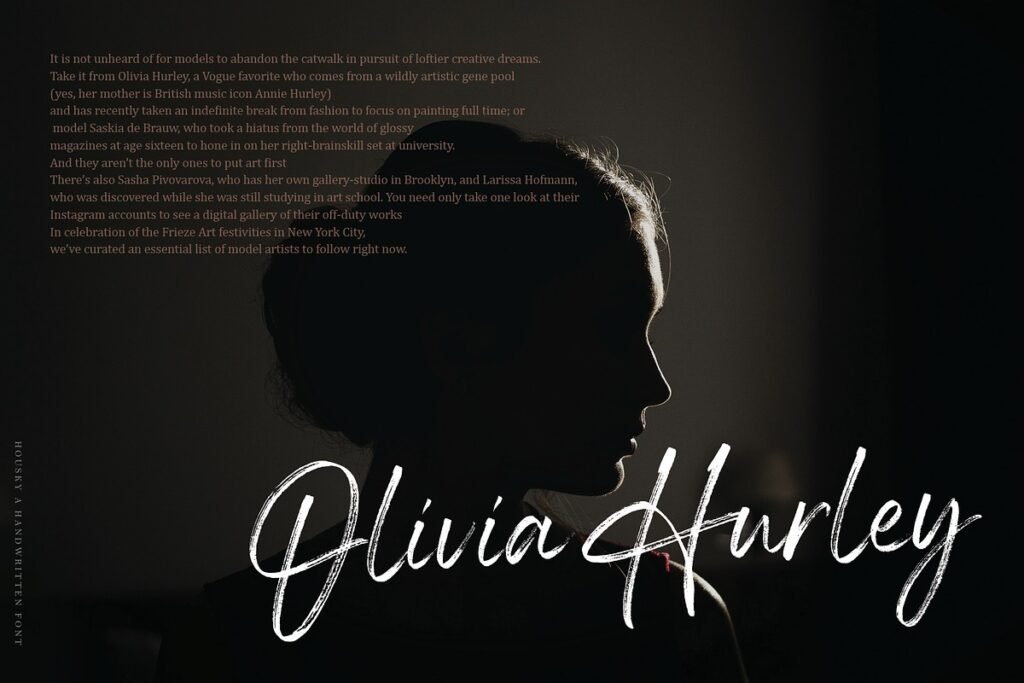 Housky Handwritten Font