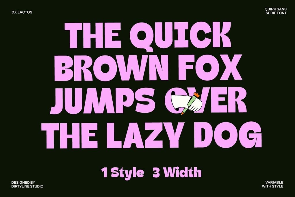 Dx Lactos Quirk Font Variable