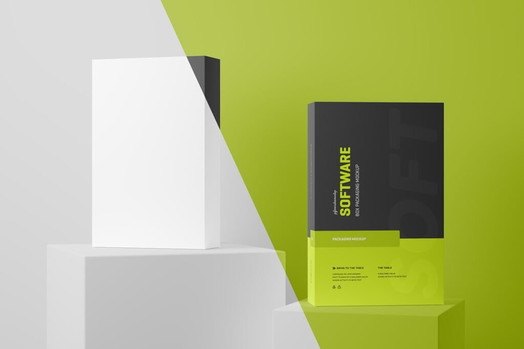 Software Box Mockup PSD 2