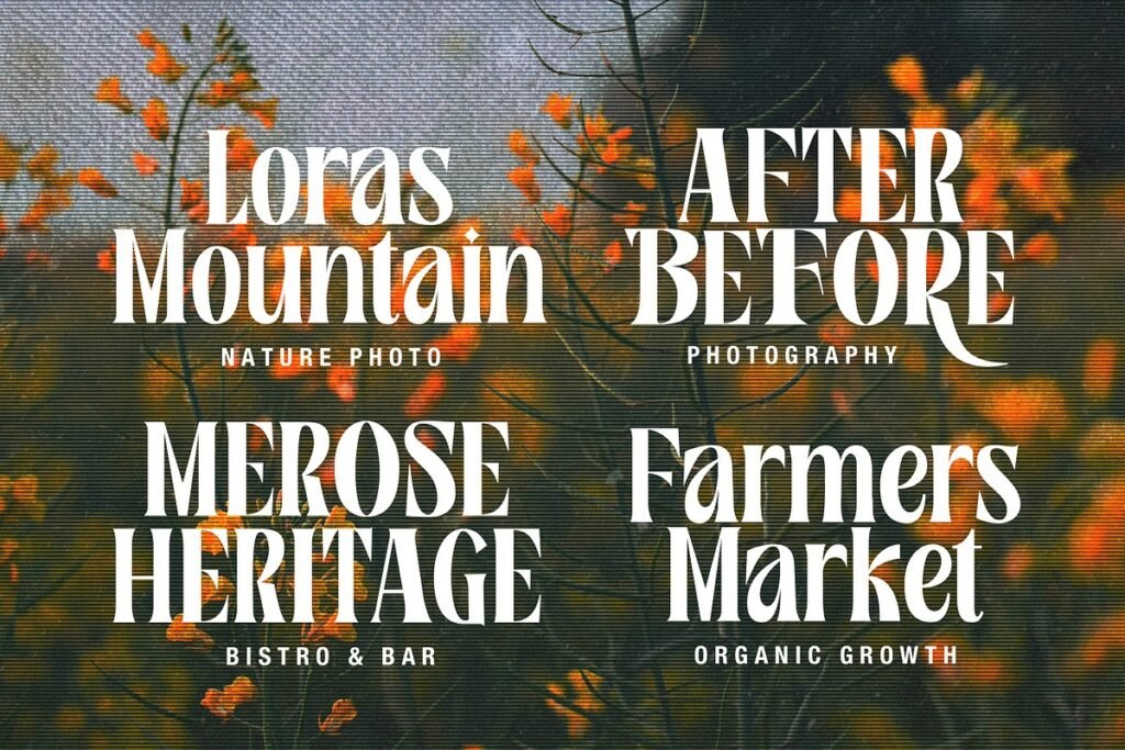 Rosamila Display Font 2