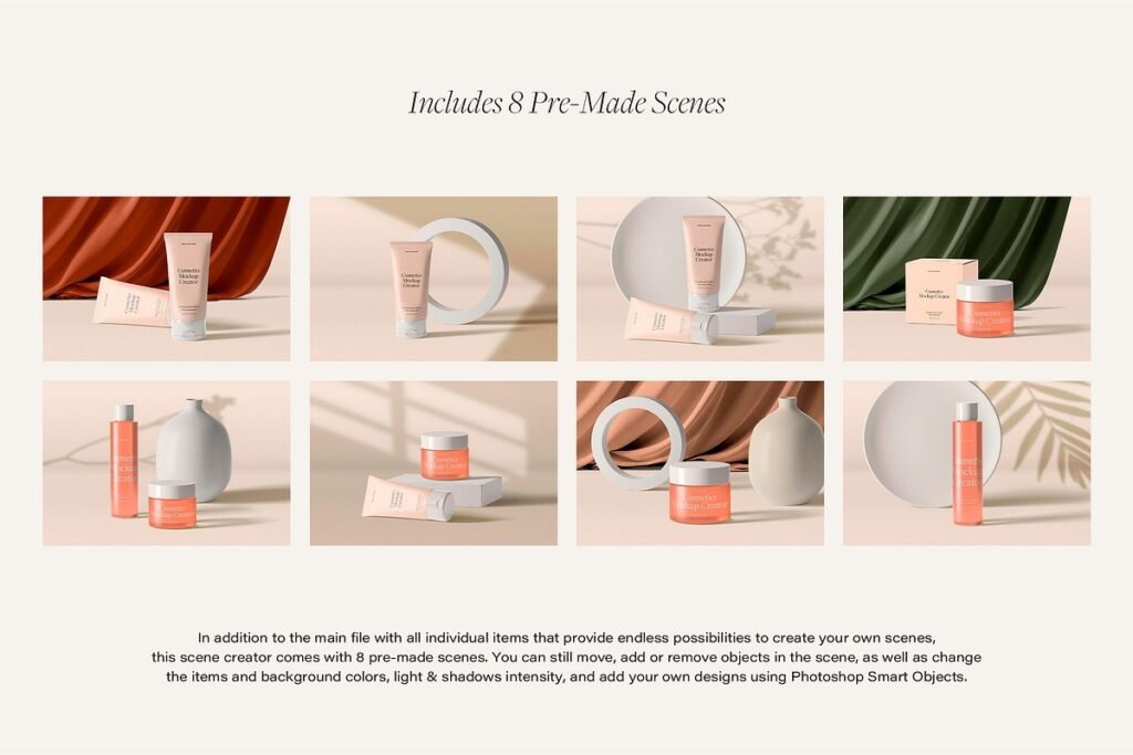 Cosmetic Mockup Scene Creator 1