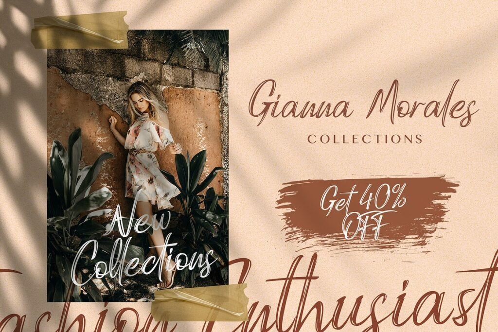 Elegant Brush Script Font for Creatives