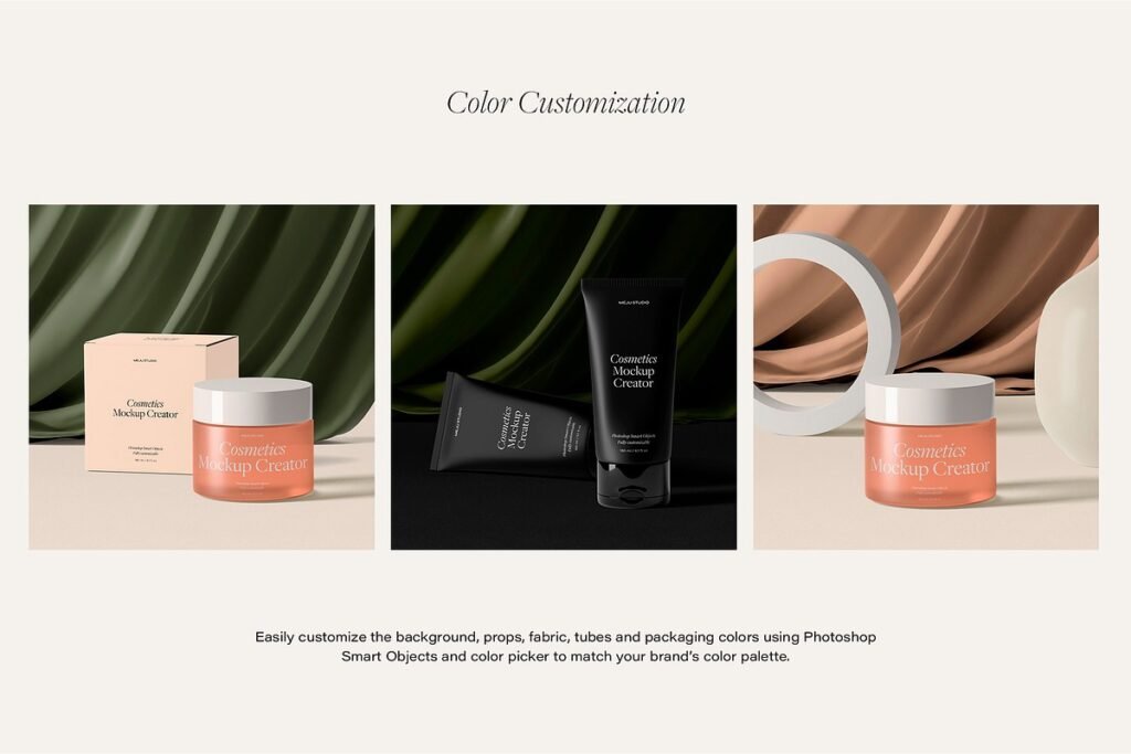 Cosmetic Mockup Scene Creator 3