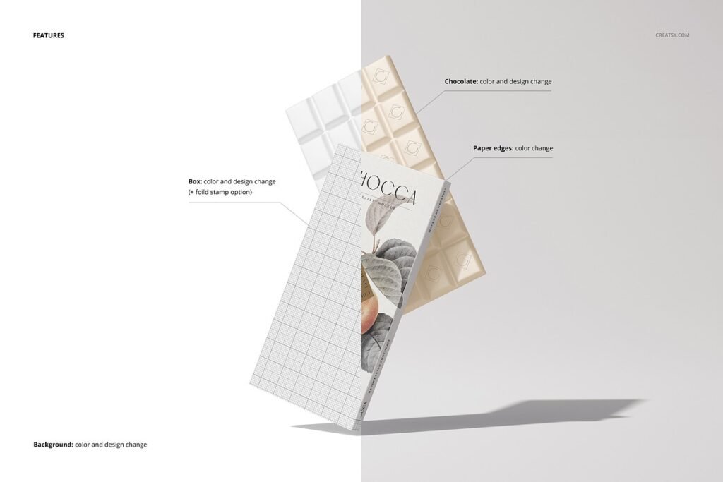 Chocolate Packaging PSD Mockup 1