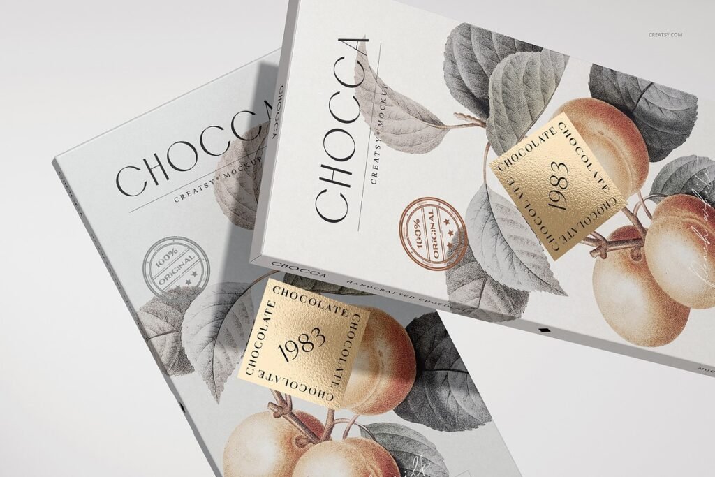 Chocolate Packaging PSD Mockup 3