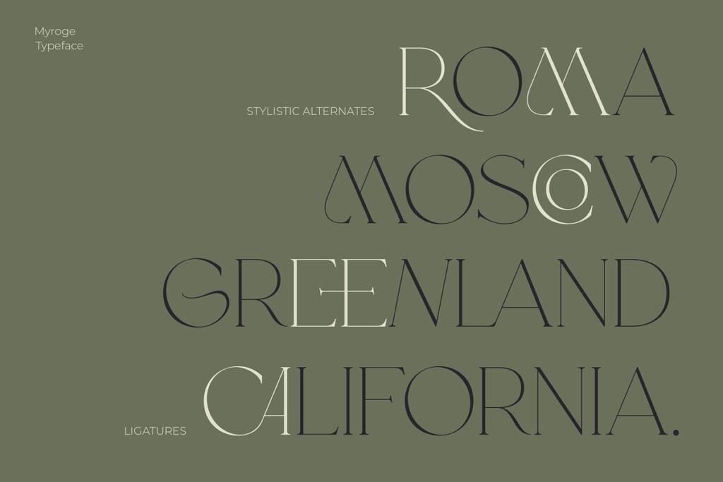 Myroge - Stylish & Elegant Font 1