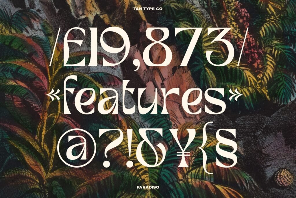 Tan Paradiso Font Style