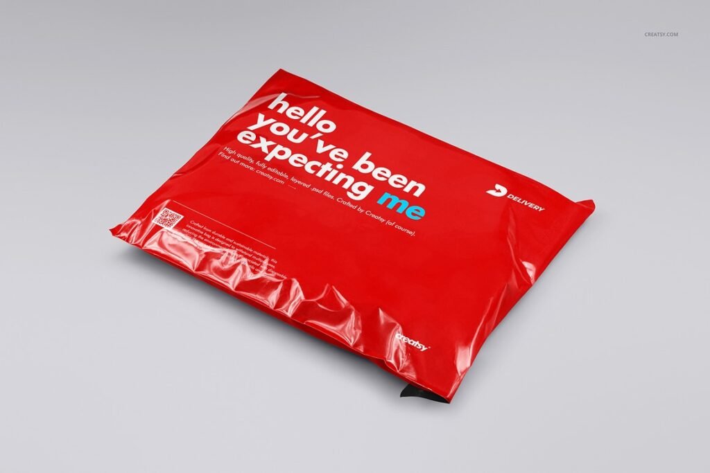 Versatile Poly Mailer Mockup Set for Packaging Needs