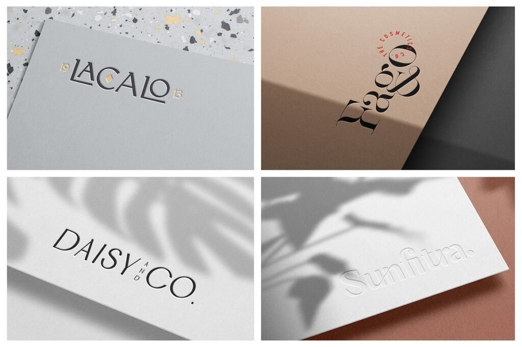 Stunning Logo Mockup Bundle Paper Print