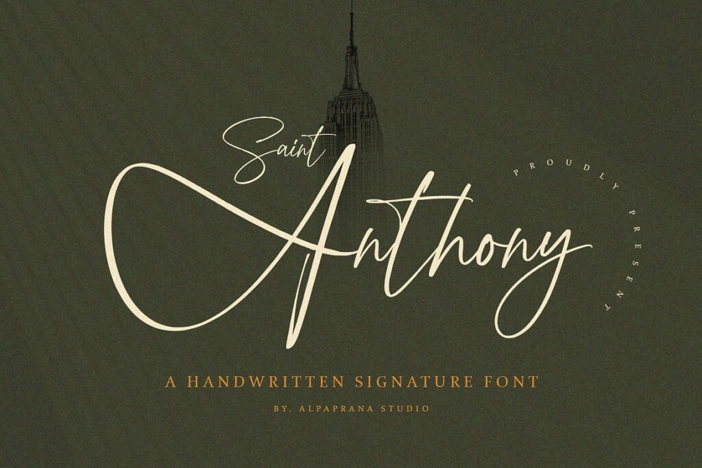 Saint Anthony Handwritten Font