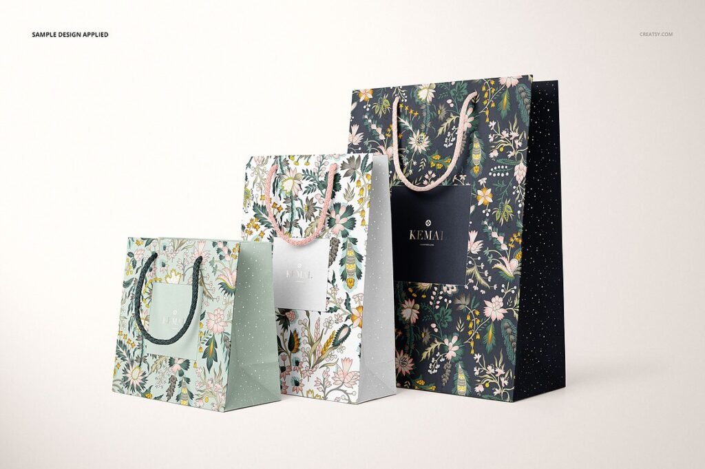 Paper Bags Mockup Set 2