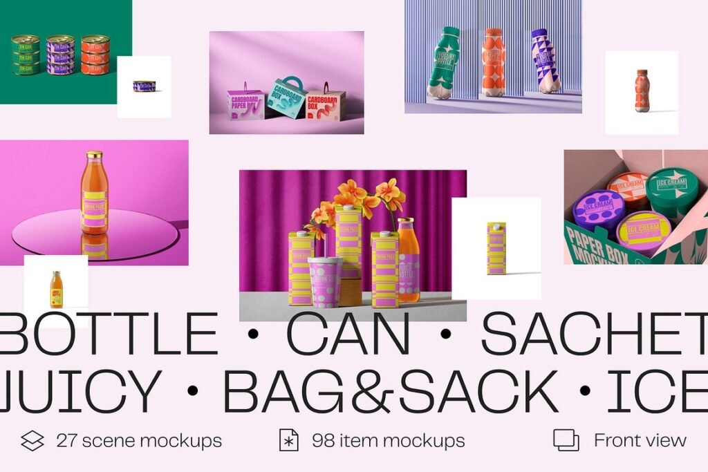 Quality packaging Mockup set 2