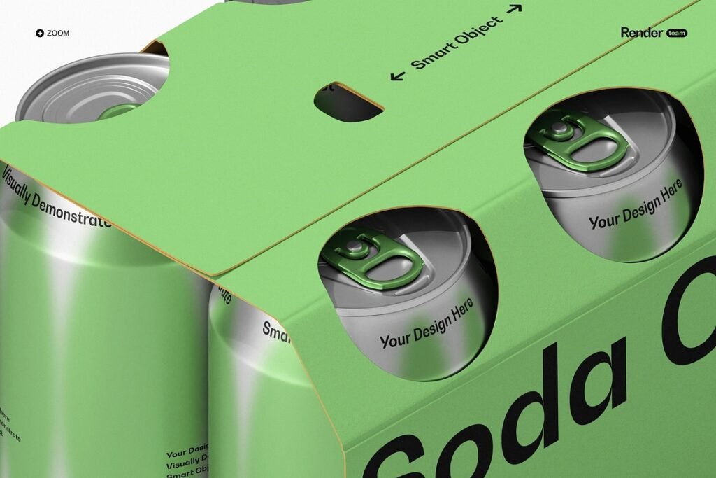 Soda Beer Packaging Mockup