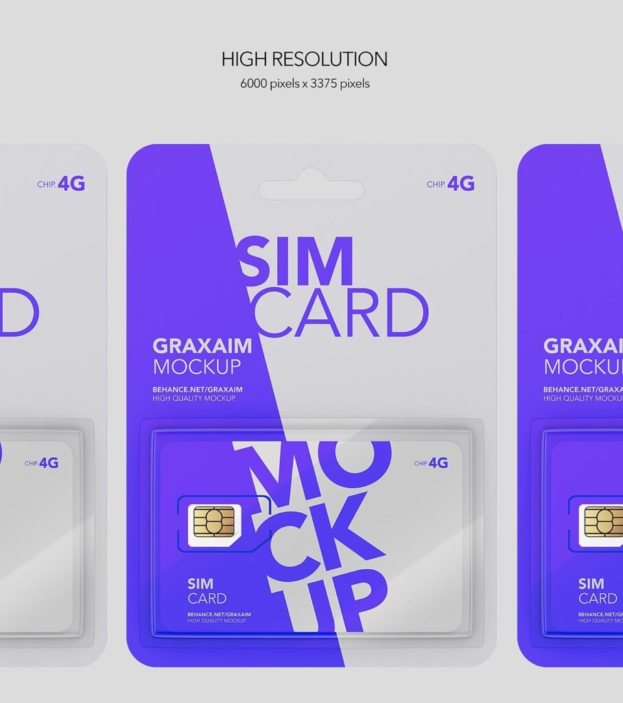 SIM Card Packing - Mockup