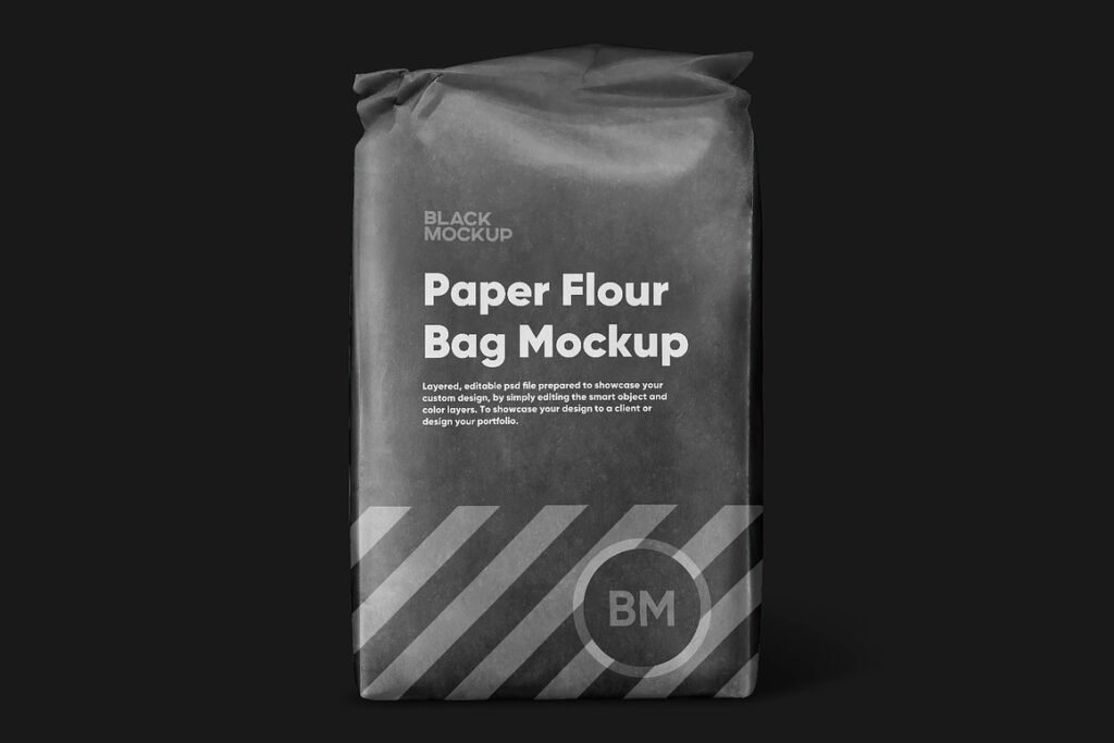 Paper Flour Bag Mockup