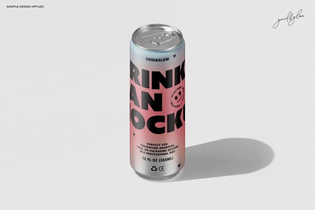Drink Sleek Can Packaging Mockups