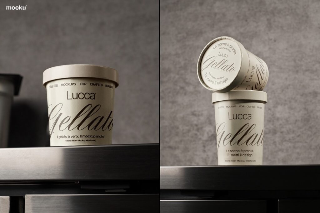 Elevate Your Gelato Brand with This Mockup Set