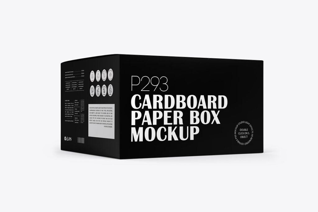 Rectangle Paper Gadget Box Mockup