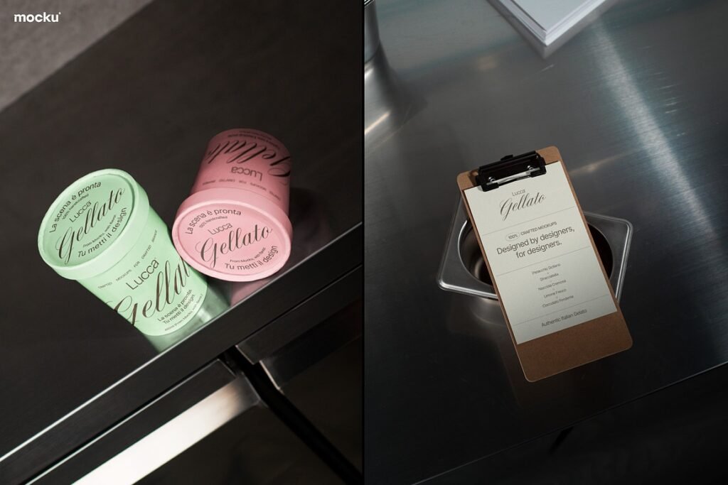 Elevate Your Gelato Brand with This Mockup Set