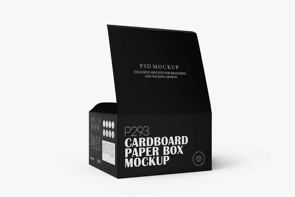 Rectangle Paper Gadget Box Mockup