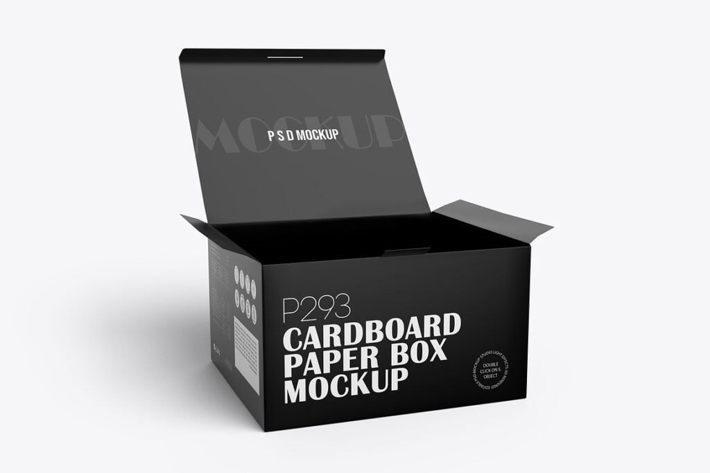 Rectangle Paper Gadget Box Mockup