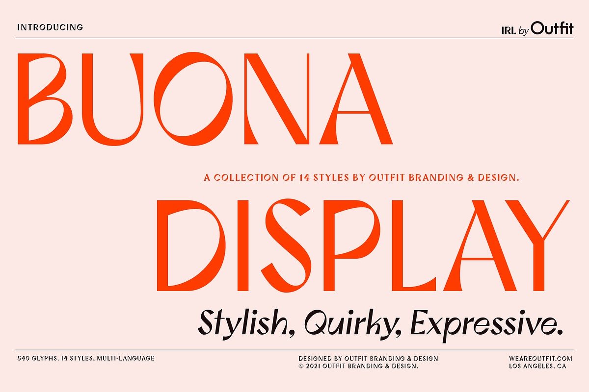 Buona Display Font