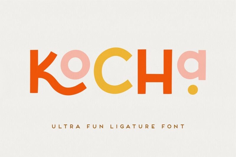Kocha Playful Ligature Font