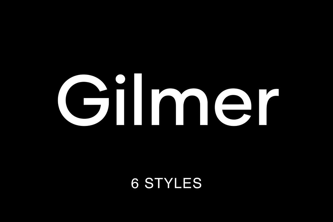 Gilmer – Geometric Sans Serif Font