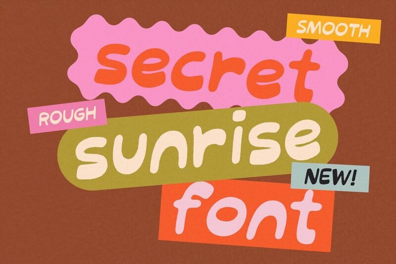 SECRET SUNRISE COOL FONT