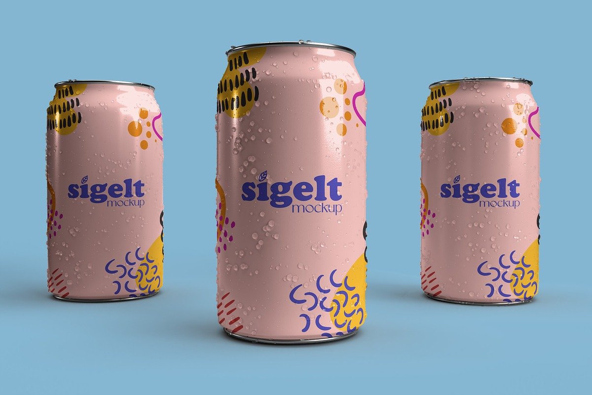Digital Can Mockup Images