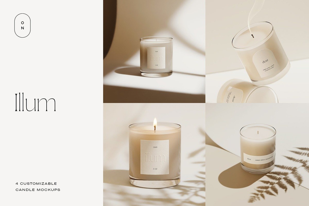 Candle Mockups Images