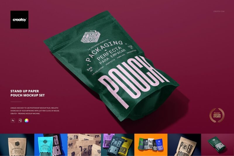 Stand Up Pouch Mockup Set