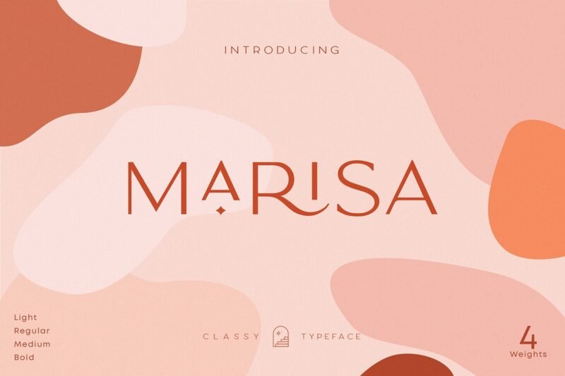 Classy Marisa Elegant Typeface for Modern Design