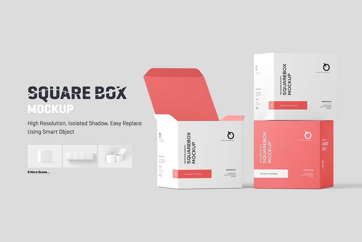 Square Box Mockup Elevate Your Branding