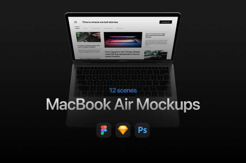 Must Have MacBook Air Mockups for Designers