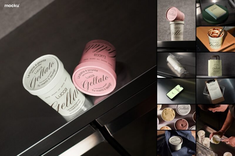 Elevate Your Gelato Brand with This Mockup Set